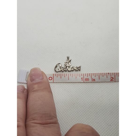 #1 Grandma 925 Sterling Pendant Charm Jewelry Diamond Cut - Picture 4 of 4